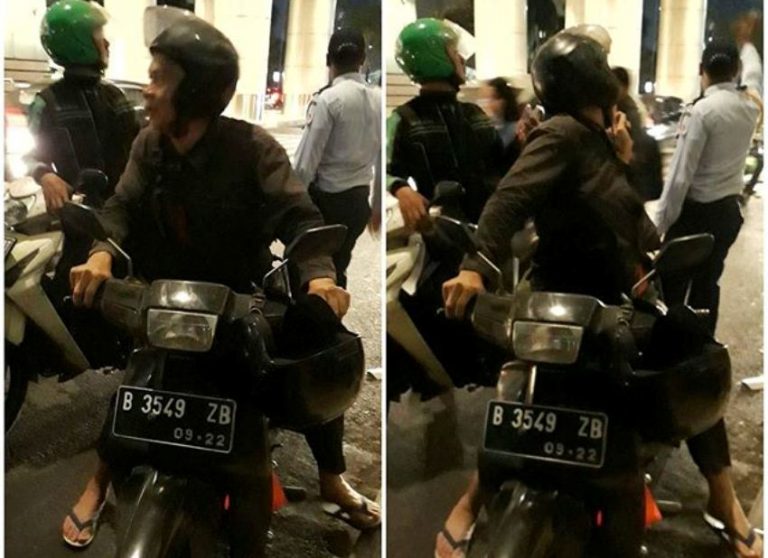 Bermodalkan sandal jepit dan motor tua kisah kakek driver ojek konvensional ini mengiris hati