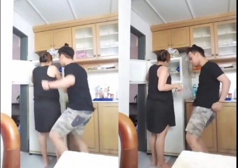 Video suami temani istri masak di dapur sambil joged heboh ini bikin ngakak tipe suami setia ini