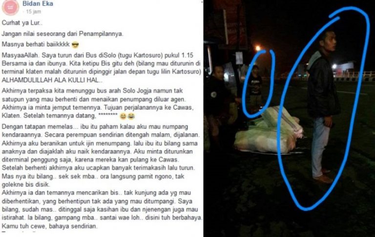 Diturunkan tengah jalan oleh bis malam wanita ini dapat perlakuan tak terduga dari dua orang pria yang kaya gini udah susah di cari