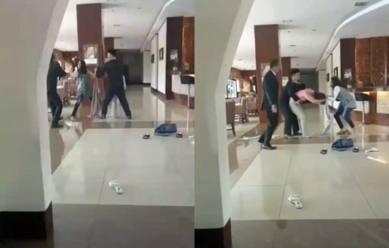 Beredar video istri sah labrak pelakor di Banda Aceh sampai dilerai satpam hotel