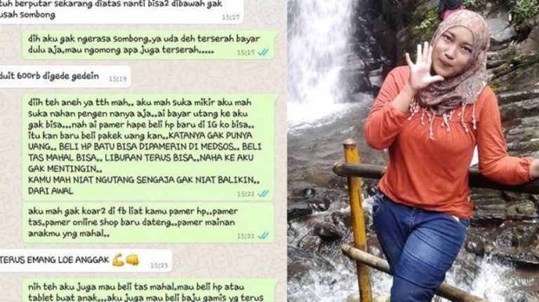 Niat hati ingin nagih hutang wanita ini malah dicaci maki sampai usahanya disebut haram