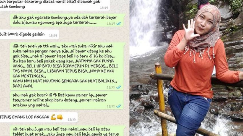 Niat hati ingin nagih hutang, wanita ini malah dicaci maki ...