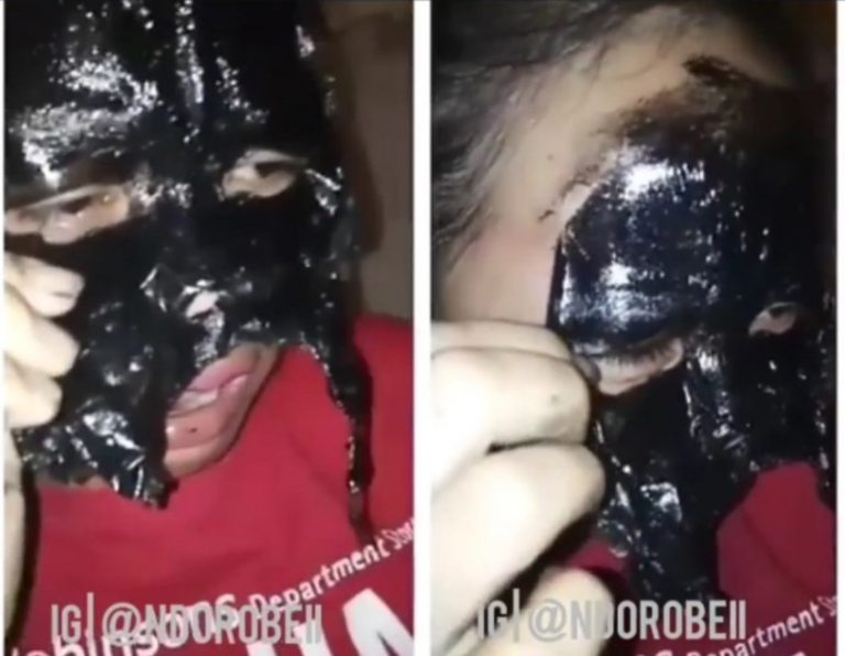 Niatnya ingin cantik ekspresi wanita ini lepas masker di wajah bikin ngakak gak baca aturan pakainya sih