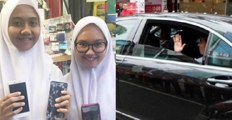 Ponselnya rusak tergilas mobil Jokowi siswi SMP ini dapat ganti baru yang lebih canggih