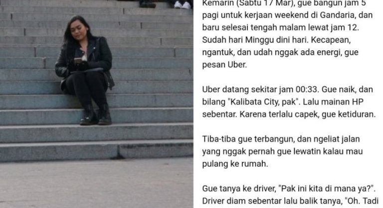 Curhat tentang pengalaman terburuk saat naik taksi online postingan wanita ini viral