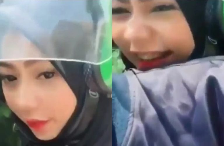 Video cewek cantik pengen peluk driver ojol ini viral caranya minta izin bikin gemes