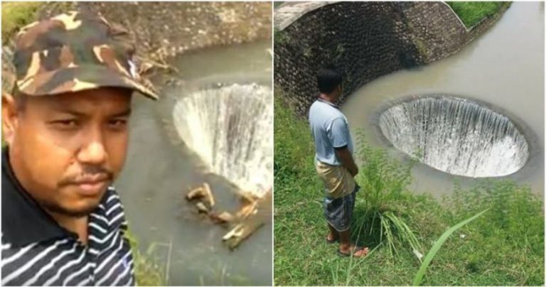 Heboh sumur misterius ini muncul di tengah sungai di Probolinggo