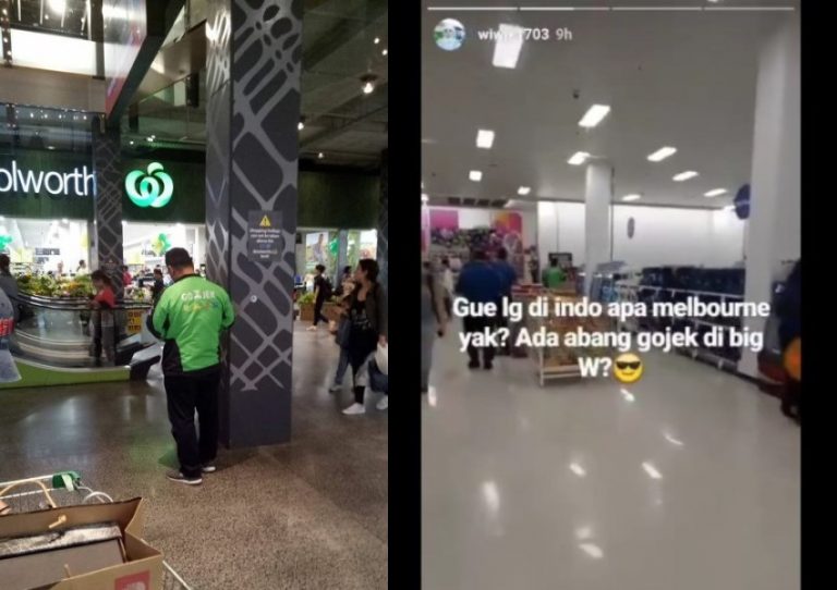 Hebohkan publik driver Gojek ini terjepret kamera lagi asyik ngemall di Australia