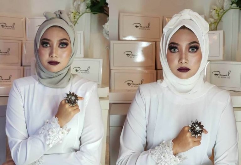 Horor horor kece desainer Malaysia ini kenalkan model hijab bawal pocong berani coba