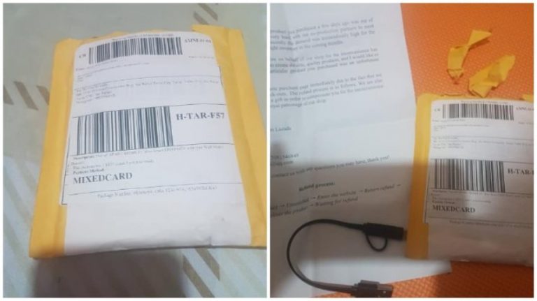 Terapes beli TV 32 inch dari olshop ternama wanita ini malah dapat kabel USB dan sepucuk surat