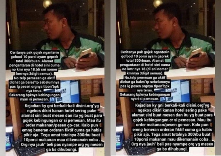 Terima order gofood Rp 300 ribu driver ini kebingungan customernya tiba tiba hilang orang apa demit