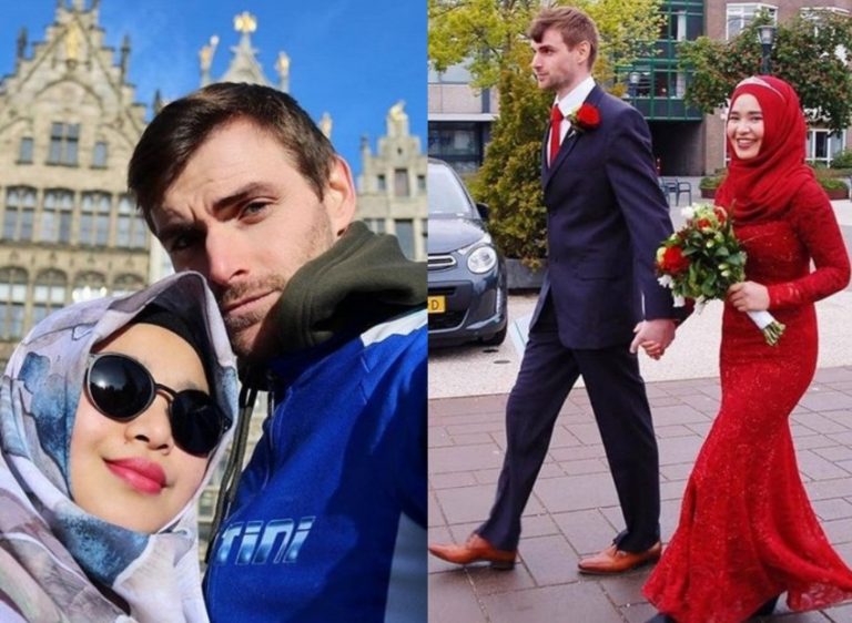 Wanita berhijab asal Indonesia ini dinikahi bule ganteng dari Belgia romantisme keduanya sukses bikin netizen iri