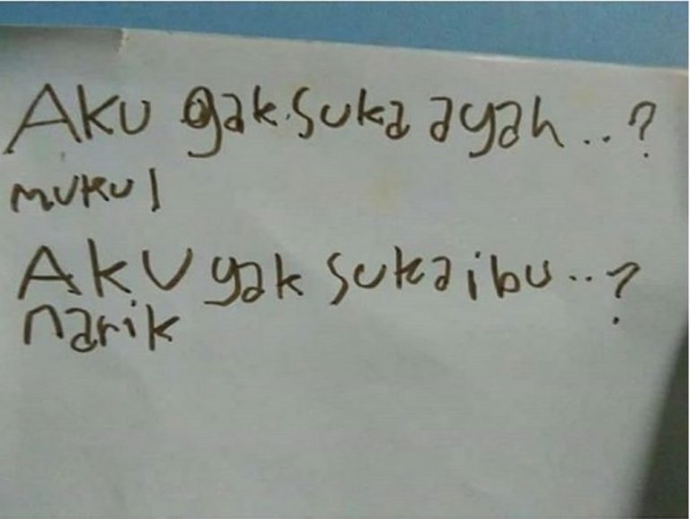 Curhatan anak tentang perlakuan tidak menyenangkan orangtuanya ini viral aku nggak suka dipukul