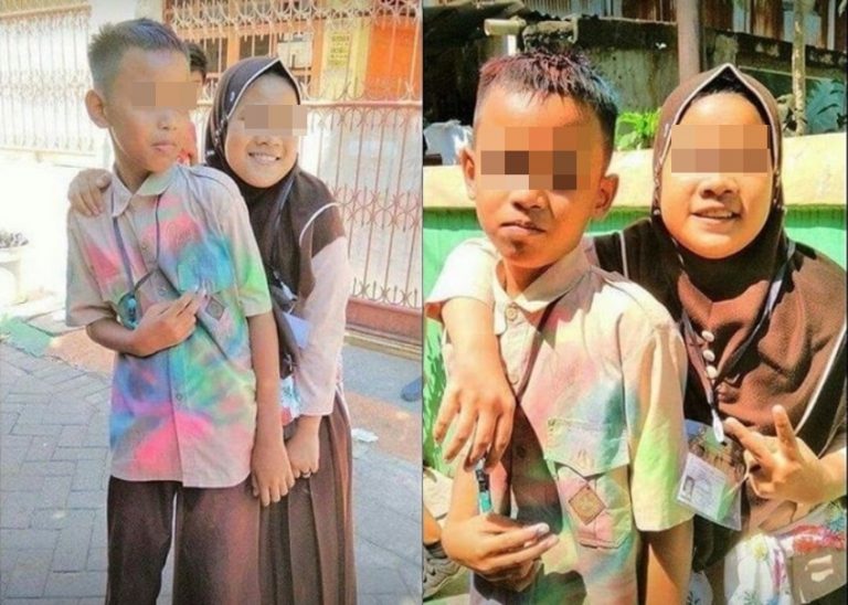 Ujian selesai bocah SD ini corat coret baju seragam hingga foto mesra bareng cowok sayang mantan