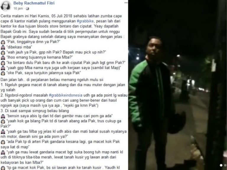 Naik ojol cewek ini dapat perlakuan tak menyenangkan netizen malah perang komentar