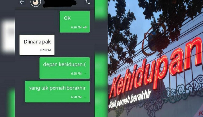 Nama lokasi penjemputan penumpang ojek online yang bikin gagal paham