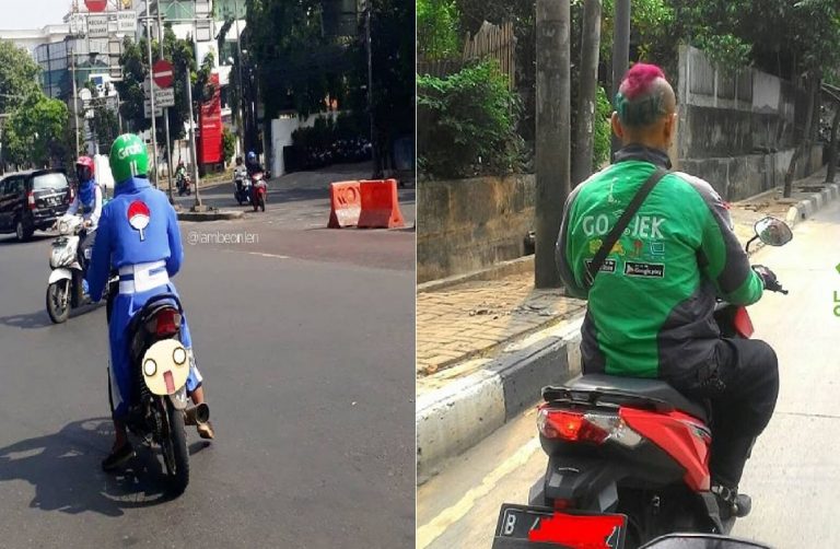 9 Gaya kocak driver ojek online bikin penumpangnya auto salah tingkah