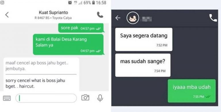 7 Chat typo antara driver ojek online dan penumpangnya ini bikin auto salah paham