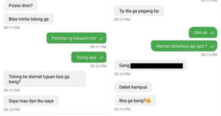 Kisah viral wanita ini pesan ojek online hanya untuk menelpon ibunya yang tak pegang HP