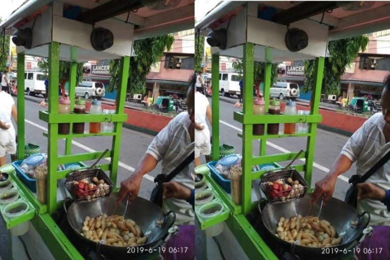 Sering dicurangi pembeli penjual gorengan ini pasang CCTV di gerobaknya