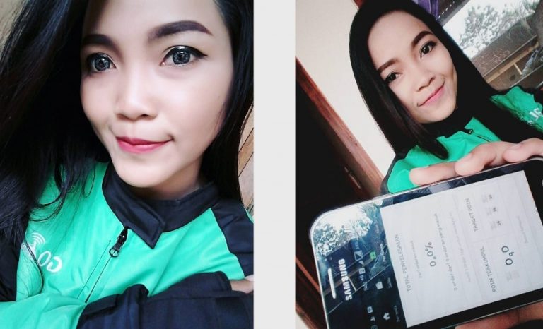 Vivi Novia Putri gadis cantik yang memilih berprofesi sebagai driver ojek online ketimbang jadi wanita simpanan om om