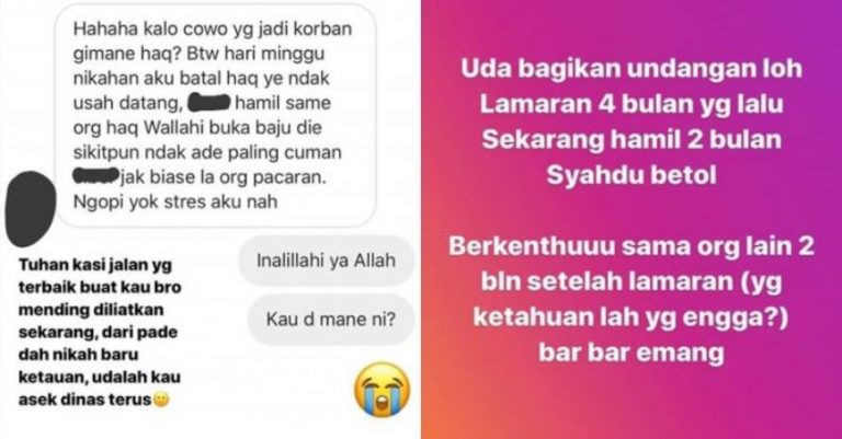 Tinggal menghitung hari pria ini gagal menikah karena tunangan hamil oleh orang lain