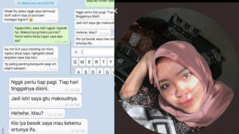 Niat hati ingin melamar kerja cewek cantik ini malah di lamar bos lewat WhatsApp