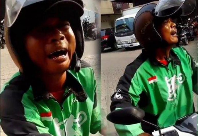 Tak dapat orederan dari pagi driver ojol ini menangis saat orderan dicancel pelanggannya