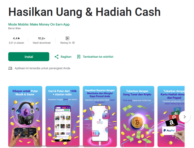 Make Money On Earn App - Apk Musik Penghasil Uang