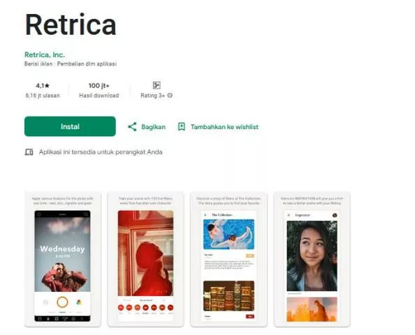 Retrica - Apk Pesaing Instagram