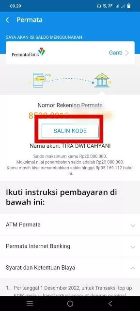 Salin Kode