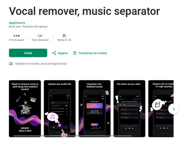 Vocal Remover, Music Separator - Apk Pemisah Suara