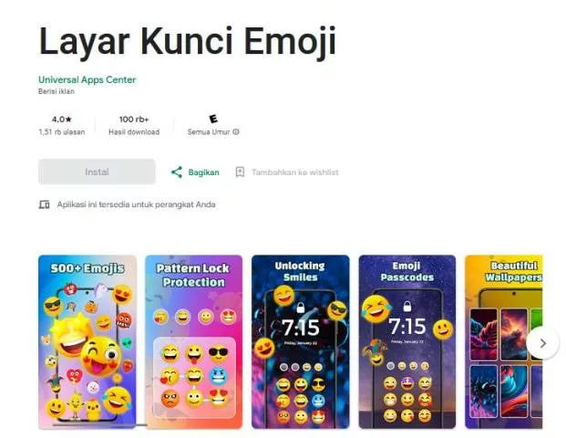 Layar Kunci Emoji