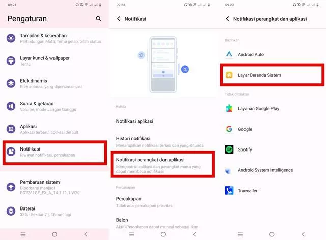 Nonaktifkan Semua Notifiaksi Aplikasi