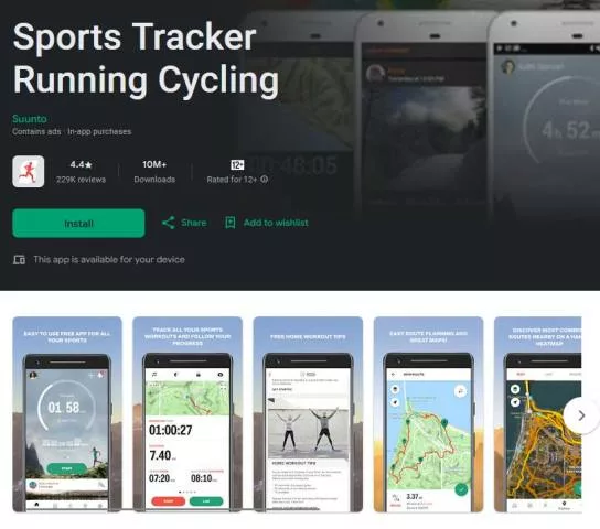 Sports Tracker Running Cycling