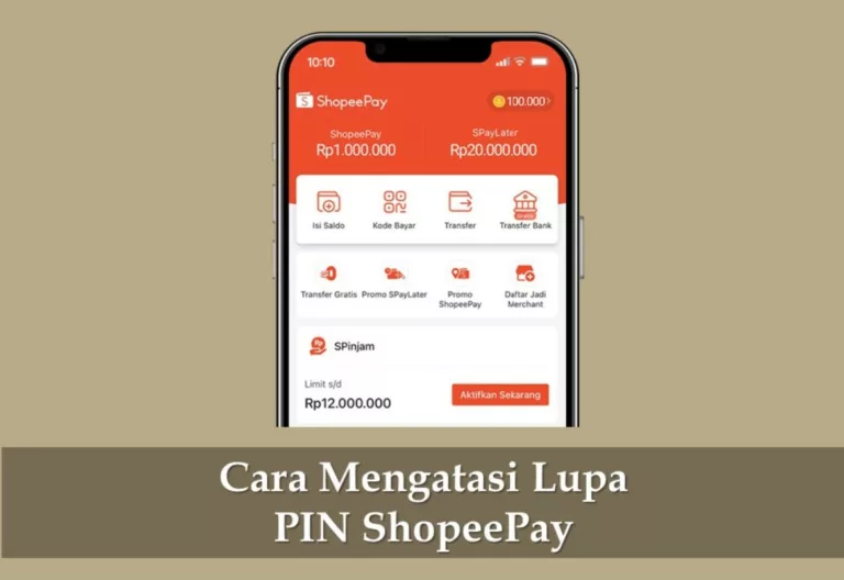 Cara Mengatasi Lupa PIN ShopeePay