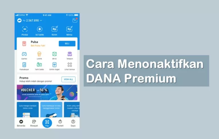 Cara Menonaktifkan DANA Premium